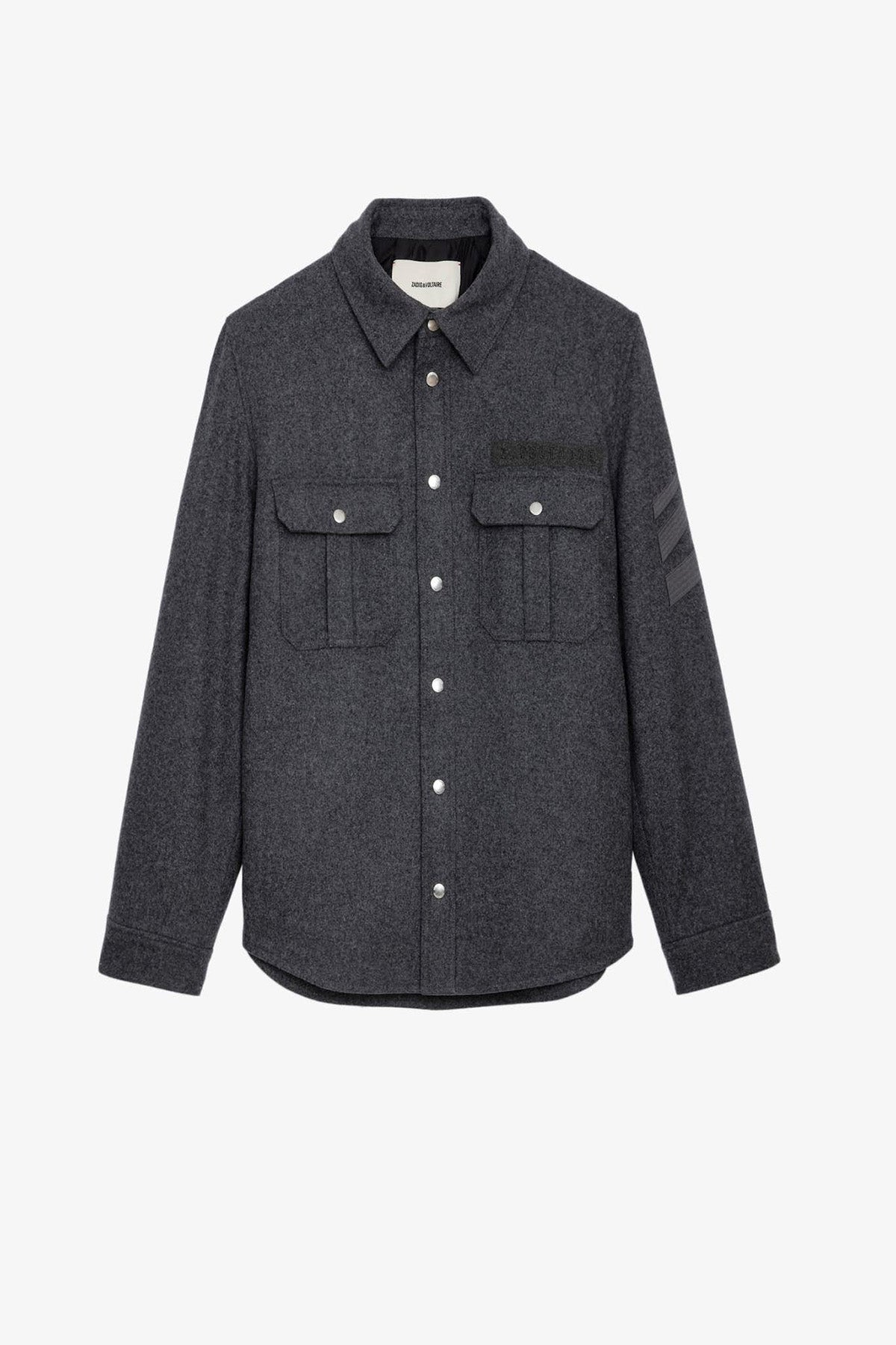 Zadig & Voltaire Logolu Puffer Yün Gömlek Ceket-Libas Trendy Fashion Store