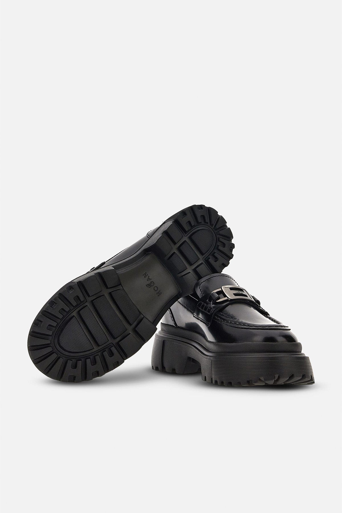 Hogan H629 Metal Tokalı Deri Loafer Ayakkabı-Libas Trendy Fashion Store