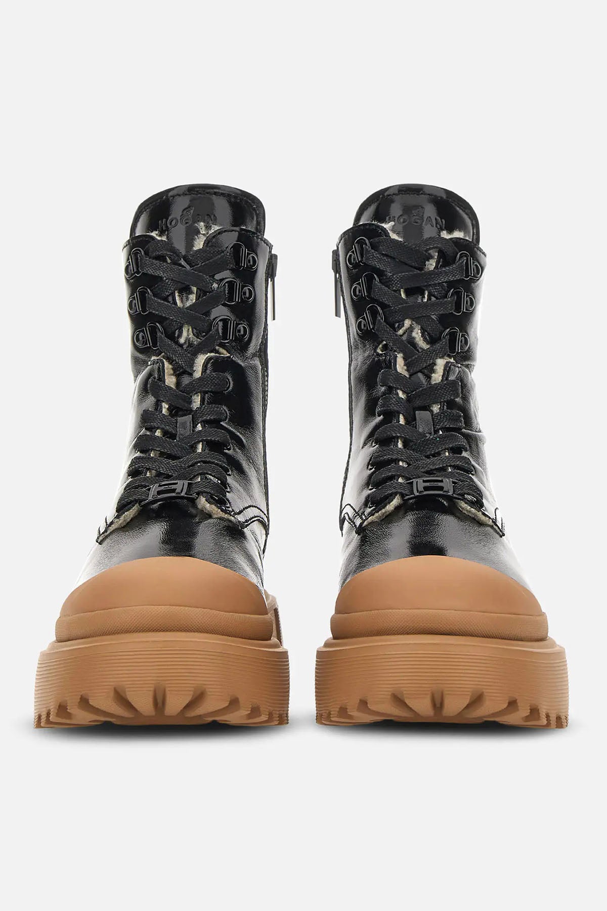 Hogan H619 İçi Kürklü Rugan Deri Postal Bot-Libas Trendy Fashion Store