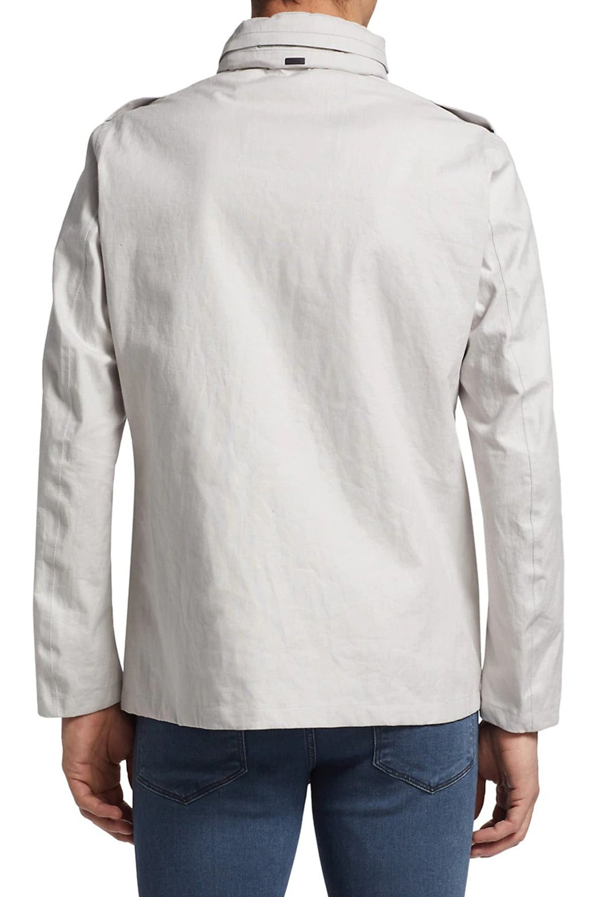 Herno Dik Yaka Kapak Cepli İnce Mont Ceket-Libas Trendy Fashion Store