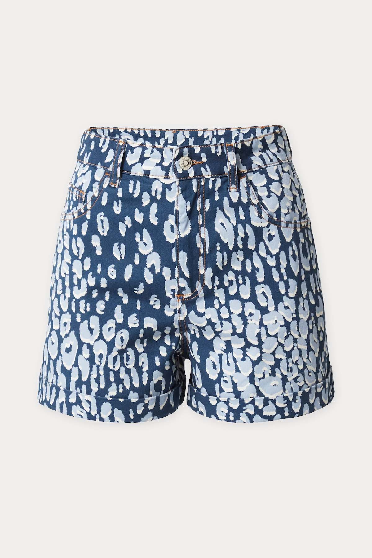 Liu Jo Desenli Denim Şort-Libas Trendy Fashion Store