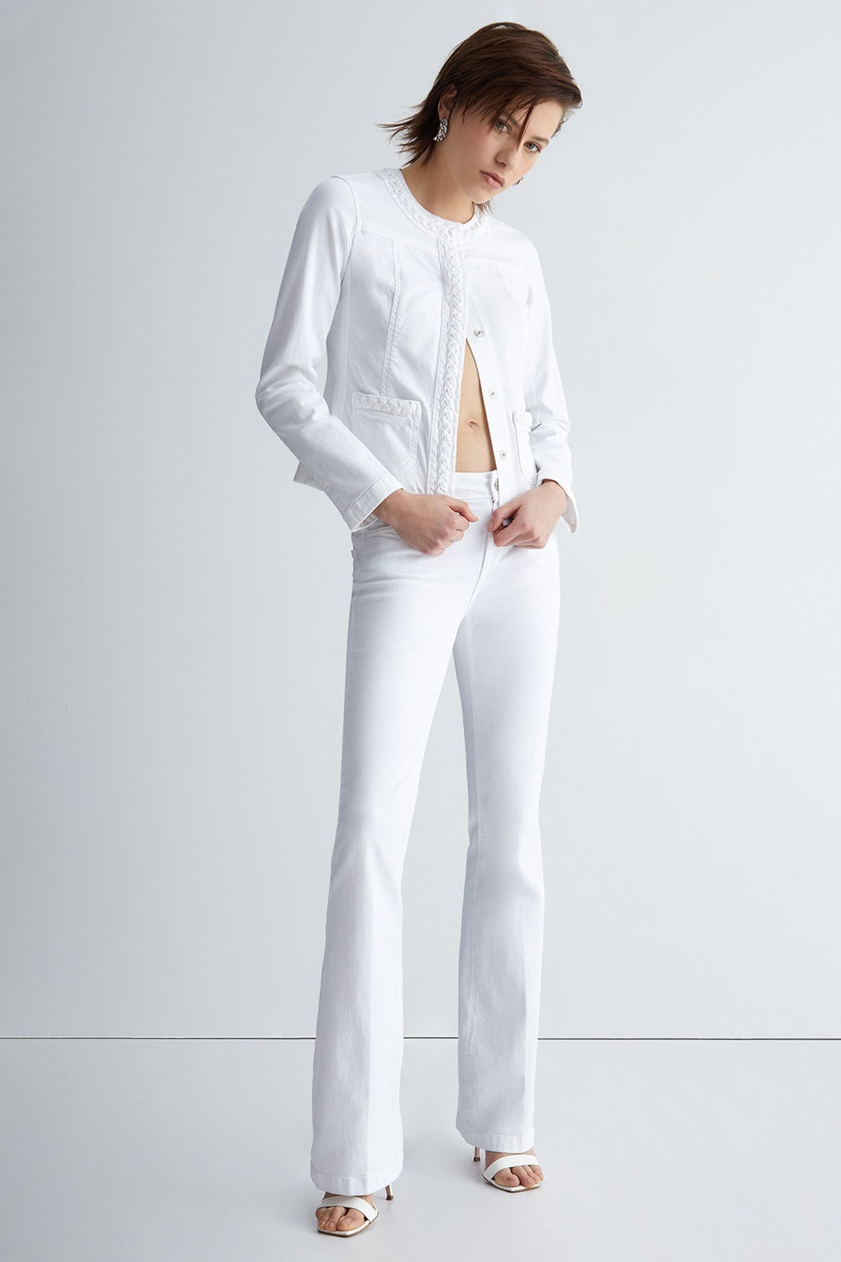 Liu Jo Örgü Detaylı Denim Ceket-Libas Trendy Fashion Store