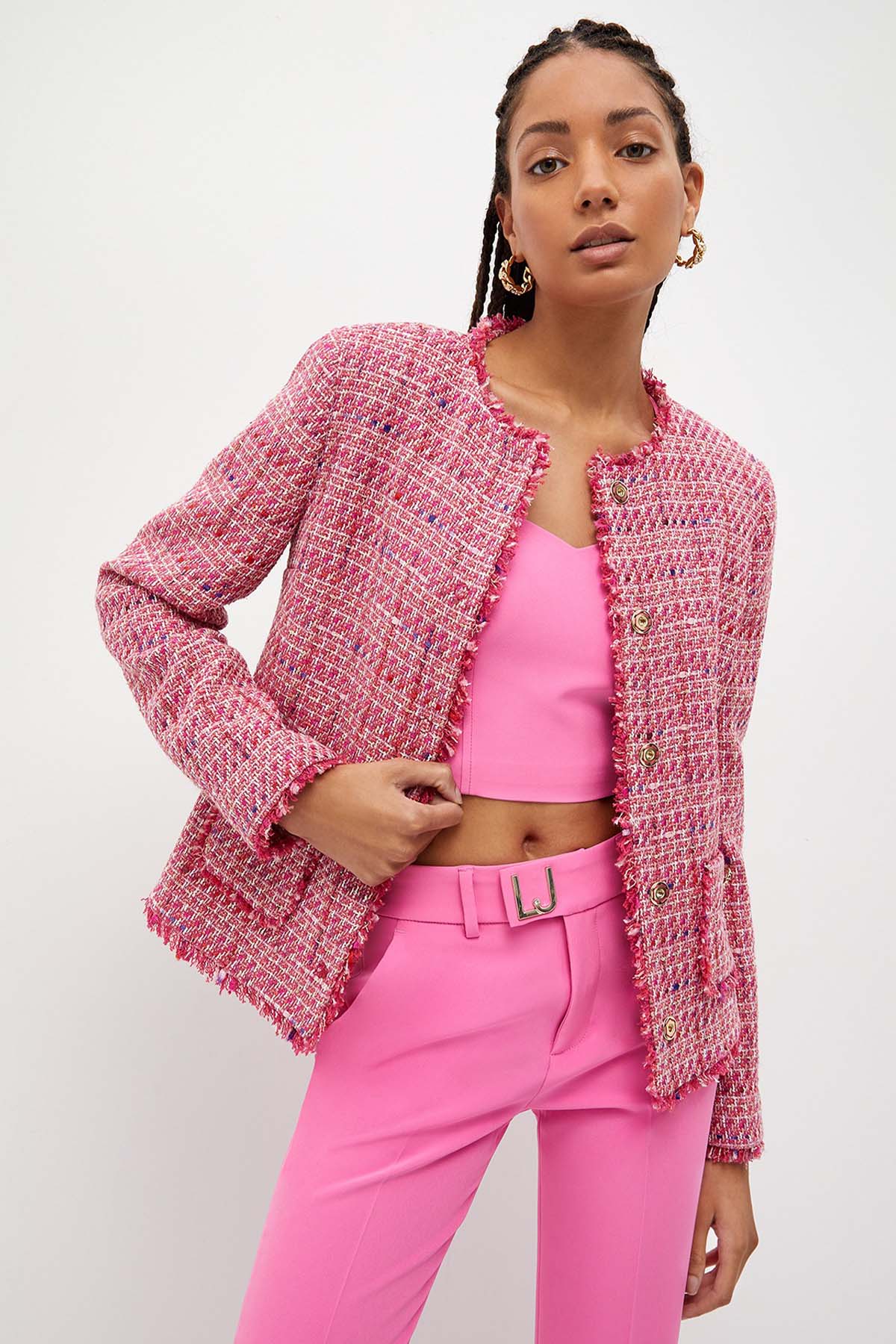 Liu Jo Çıtçıt Düğmeli Tüvit Ceket-Libas Trendy Fashion Store