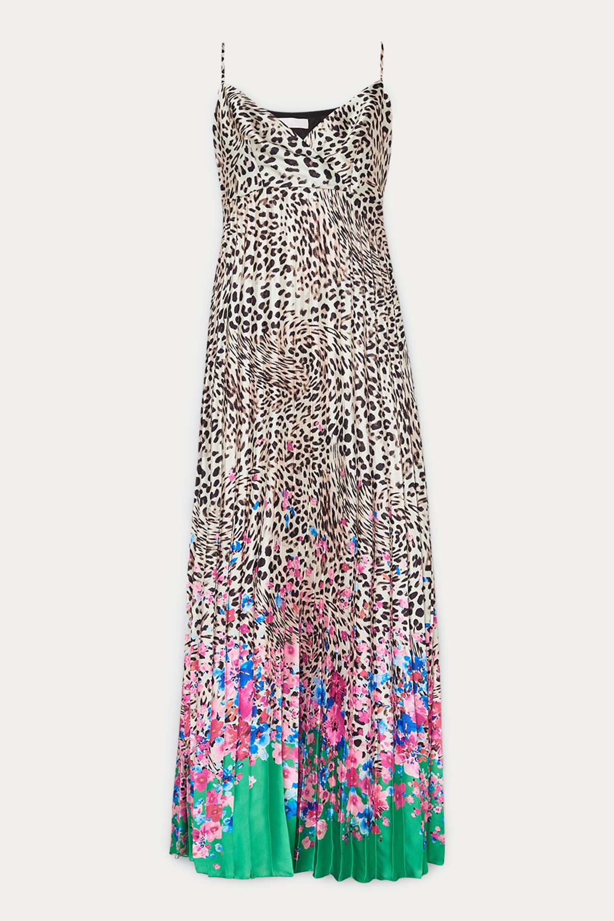 Liu Jo Leopar Desenli Piliseli Maxi Abiye Elbise-Libas Trendy Fashion Store