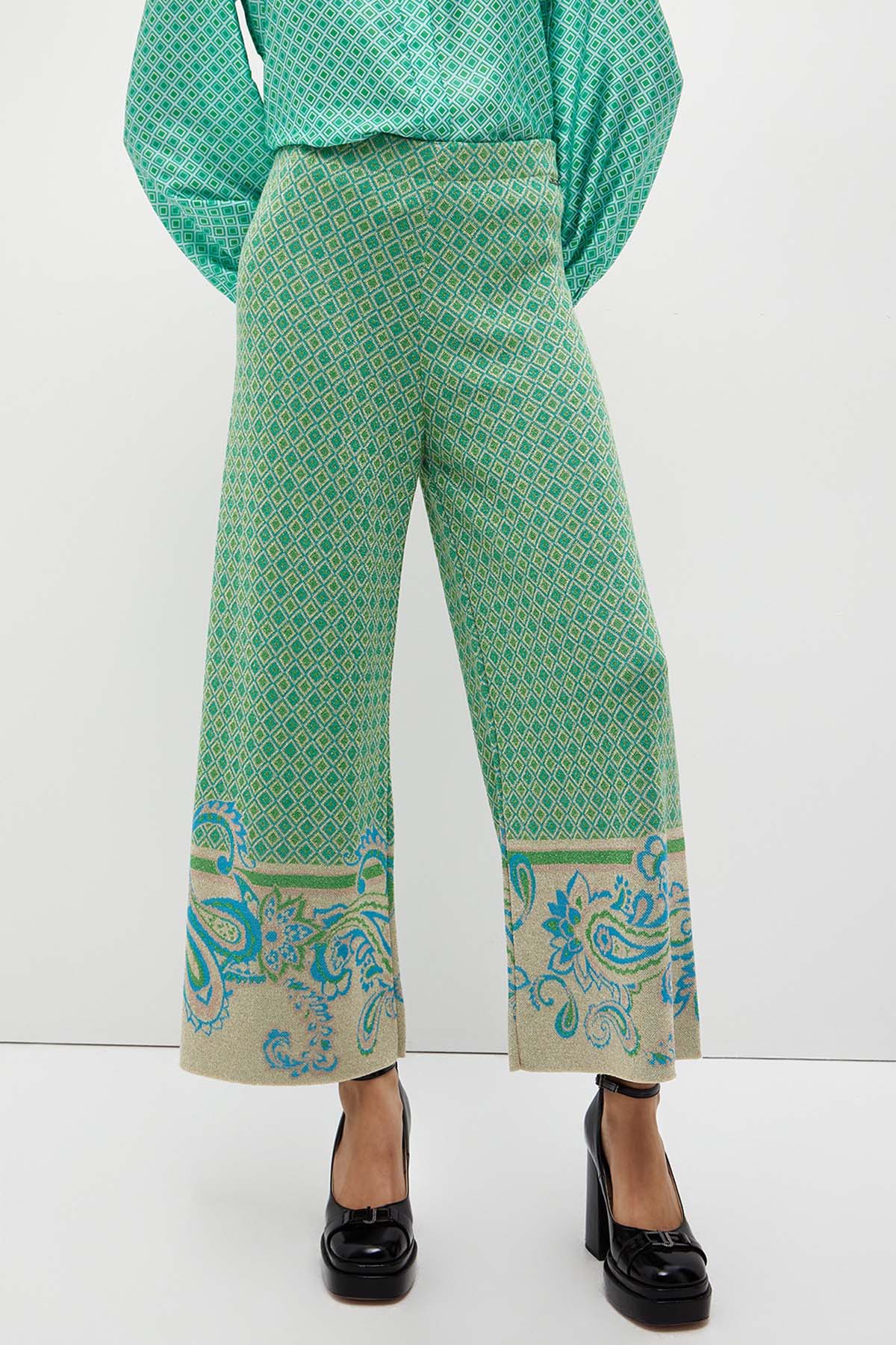 Liu Jo Beli Lastikli Yüksek Bel Desenli Pantolon-Libas Trendy Fashion Store