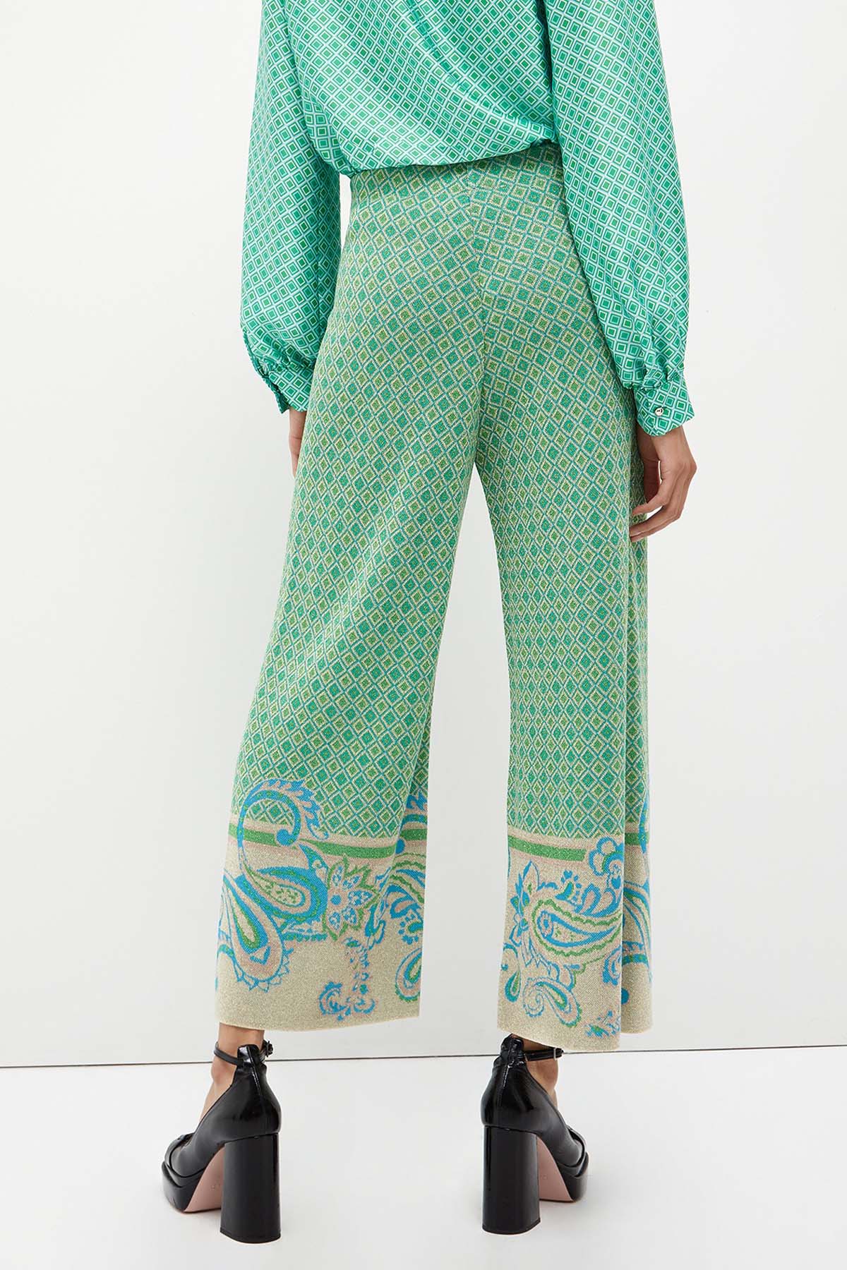 Liu Jo Beli Lastikli Yüksek Bel Desenli Pantolon-Libas Trendy Fashion Store