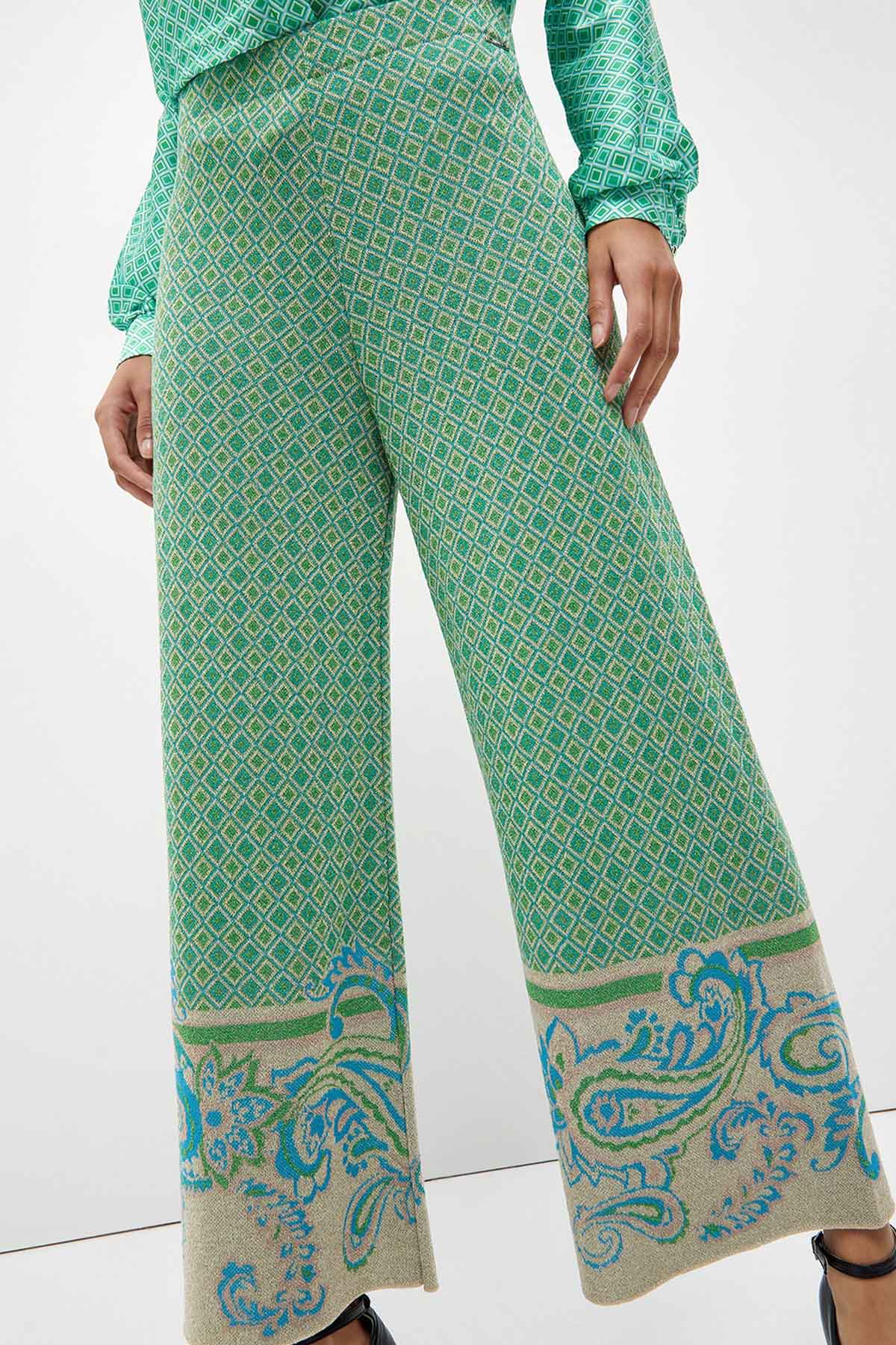 Liu Jo Beli Lastikli Yüksek Bel Desenli Pantolon-Libas Trendy Fashion Store