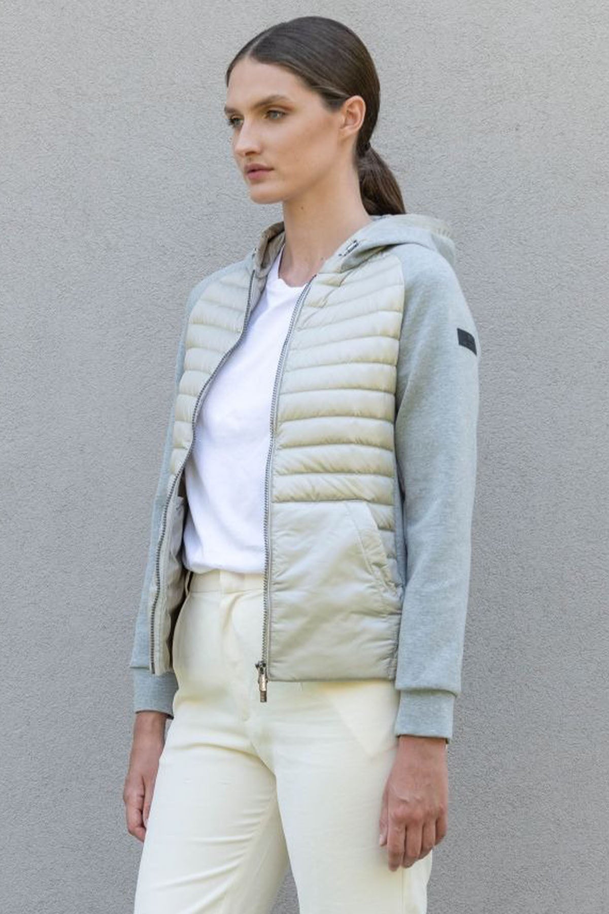 Hetrego India Kapüşonlu Puffer Streç Fermuarlı Ceket-Libas Trendy Fashion Store