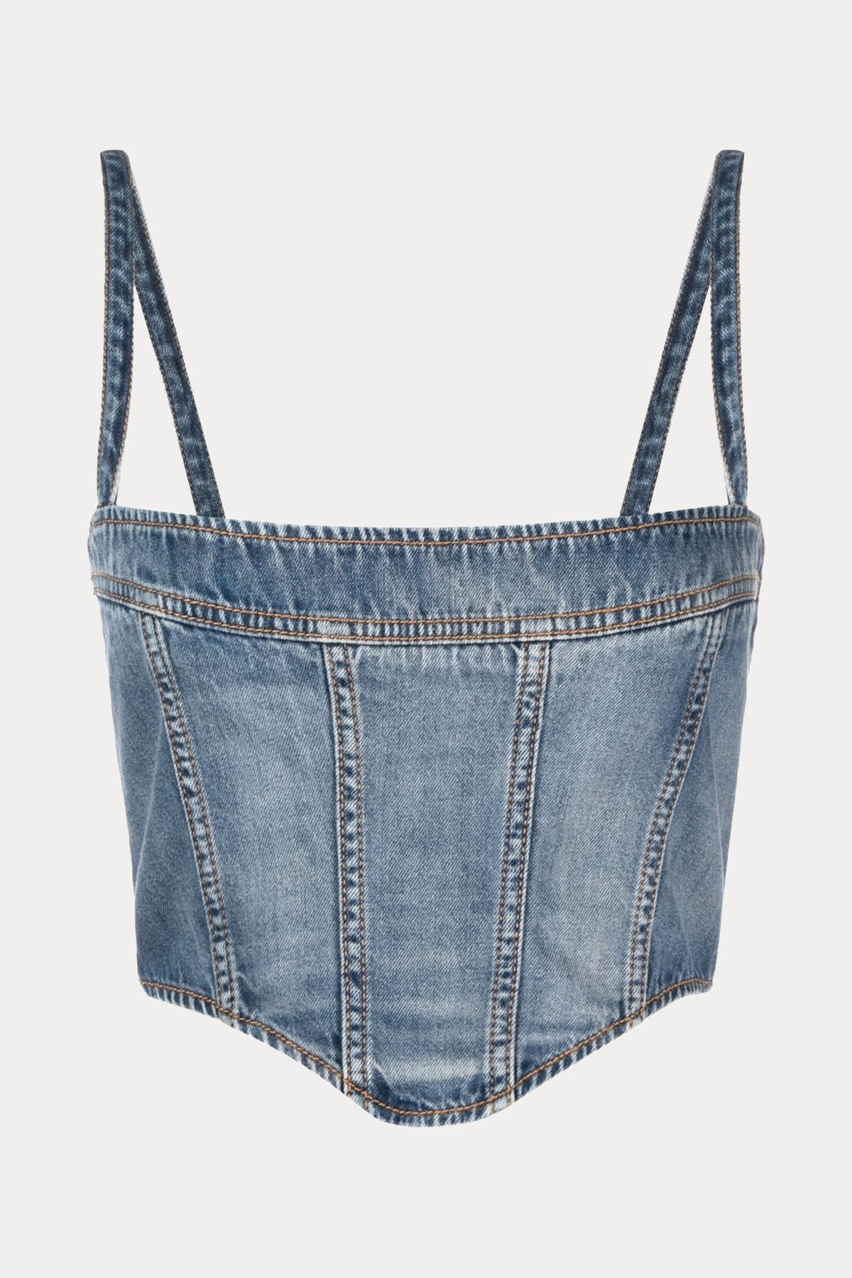 Chiara Ferragni Crop Denim Bluz-Libas Trendy Fashion Store