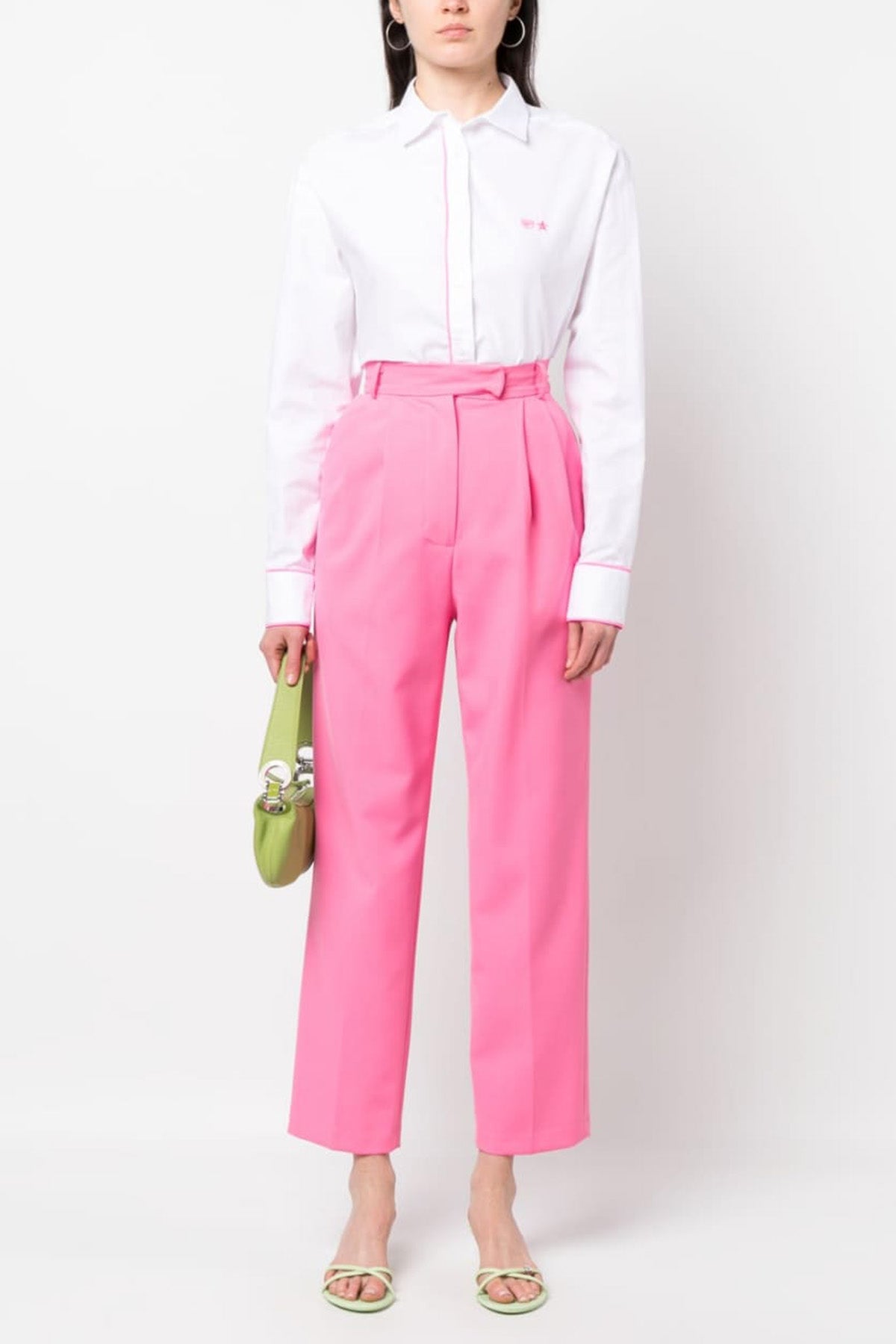 Chiara Ferragni Klasik Yaka Şerit Detaylı Gömlek-Libas Trendy Fashion Store