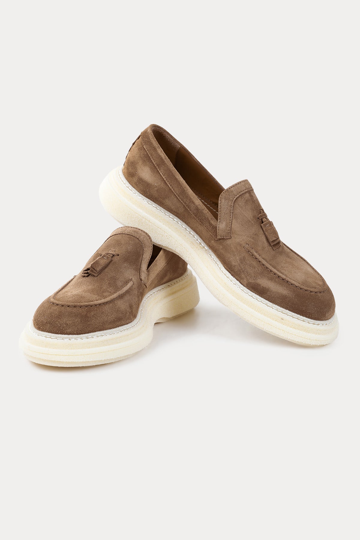 The Antipode Victor Süet Püsküllü Loafer Ayakkabı