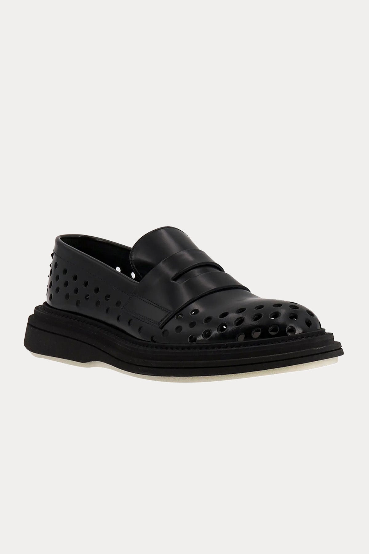 The Antipode Victor Lazer Kesim Delikli Deri Loafer Ayakkabı-Libas Trendy Fashion Store