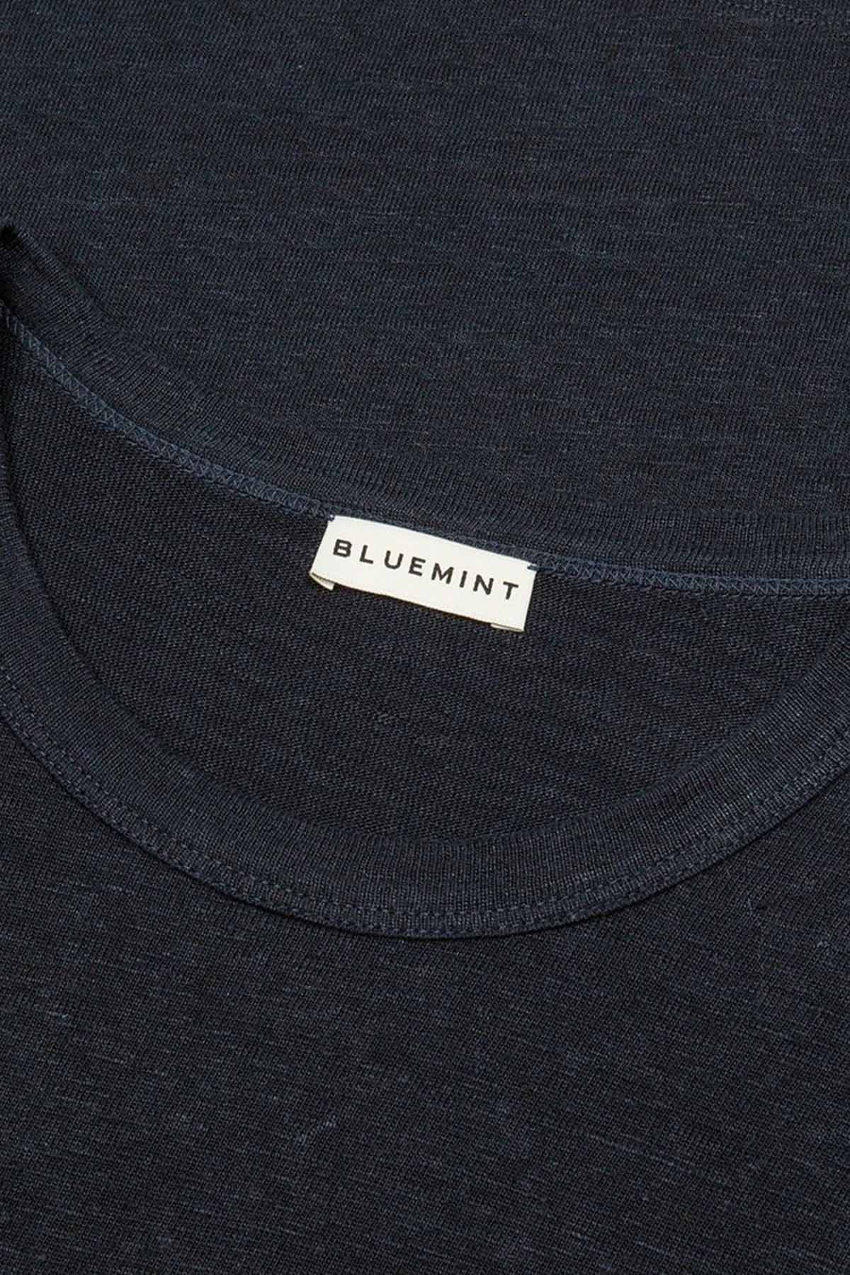 Bluemint Roman Yuvarlak Yaka Keten T-shirt-Libas Trendy Fashion Store