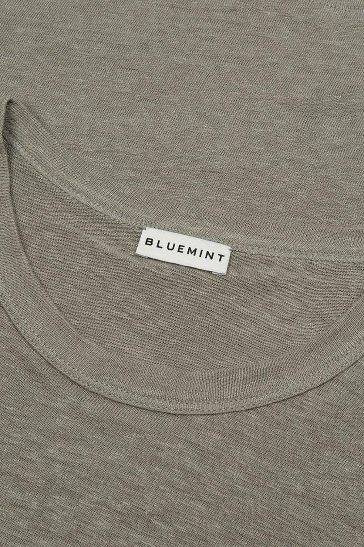 Bluemint Roman Yuvarlak Yaka Keten T-shirt-Libas Trendy Fashion Store