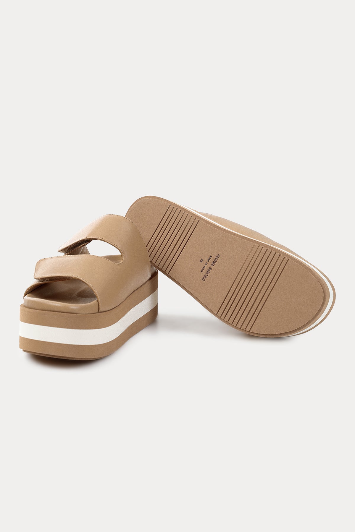 Paloma Barcelo Asena Cırt Cırt Bantlı Deri Terlik-Libas Trendy Fashion Store