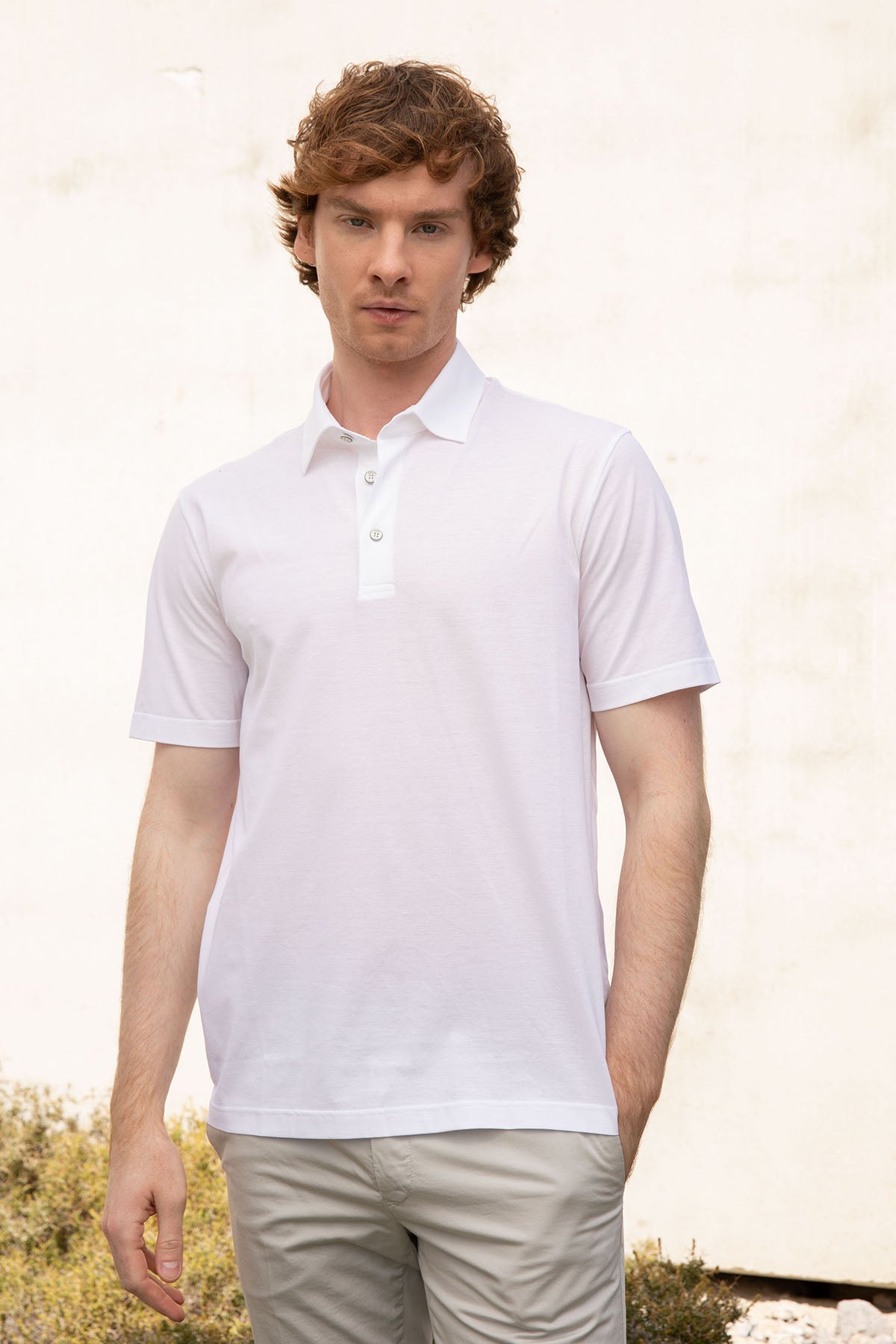 Herno Regular Fit Polo Yaka T-shirt-Libas Trendy Fashion Store