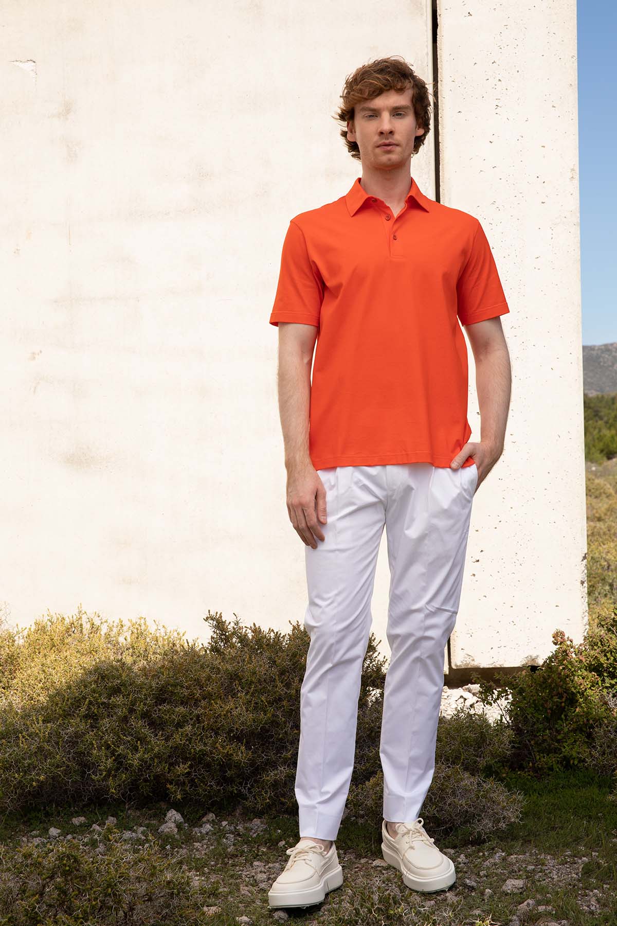 Herno Regular Fit Polo Yaka T-shirt-Libas Trendy Fashion Store