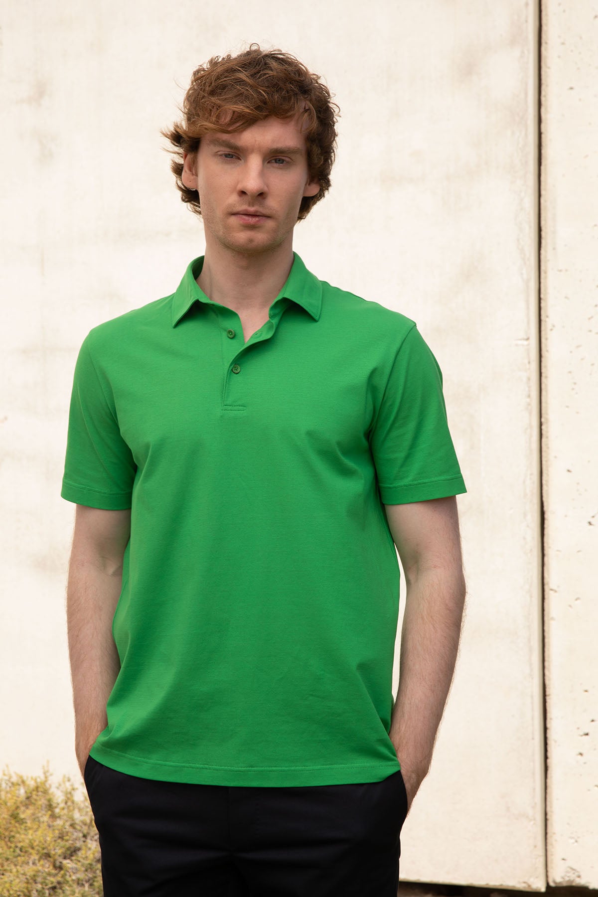 Herno Regular Fit Polo Yaka T-shirt-Libas Trendy Fashion Store