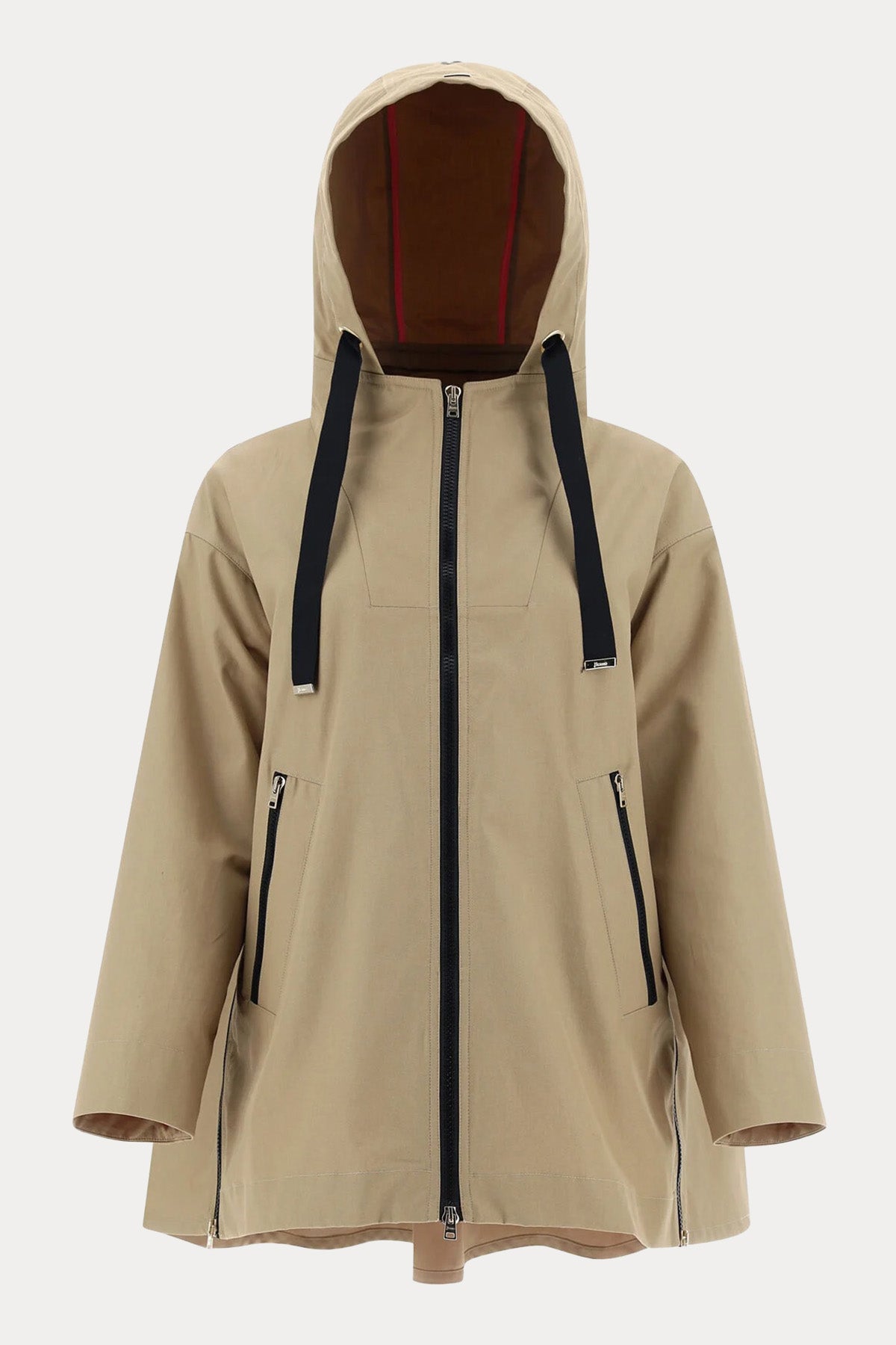 Herno Geniş Kesim Demonte Puffer İç Ceketli Kapüşonlu Trençkot-Libas Trendy Fashion Store