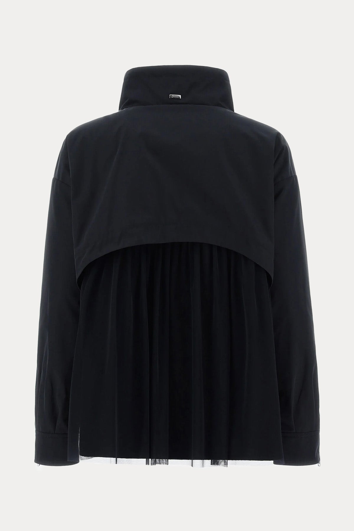 Herno Geniş Kesim Piliseli Tül Detaylı İnce Mont Ceket-Libas Trendy Fashion Store