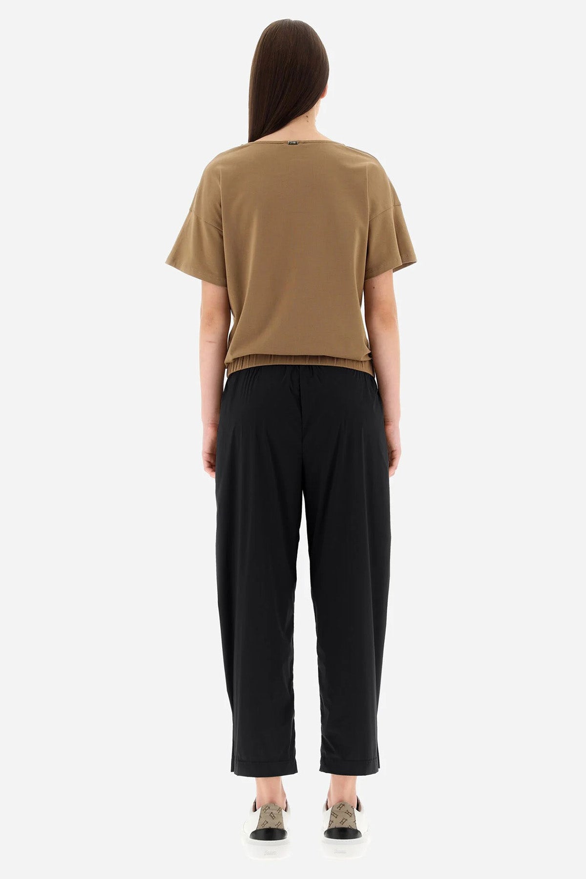 Herno Boxy Fit Belden Büzgülü Yuvarlak Yaka Bluz-Libas Trendy Fashion Store