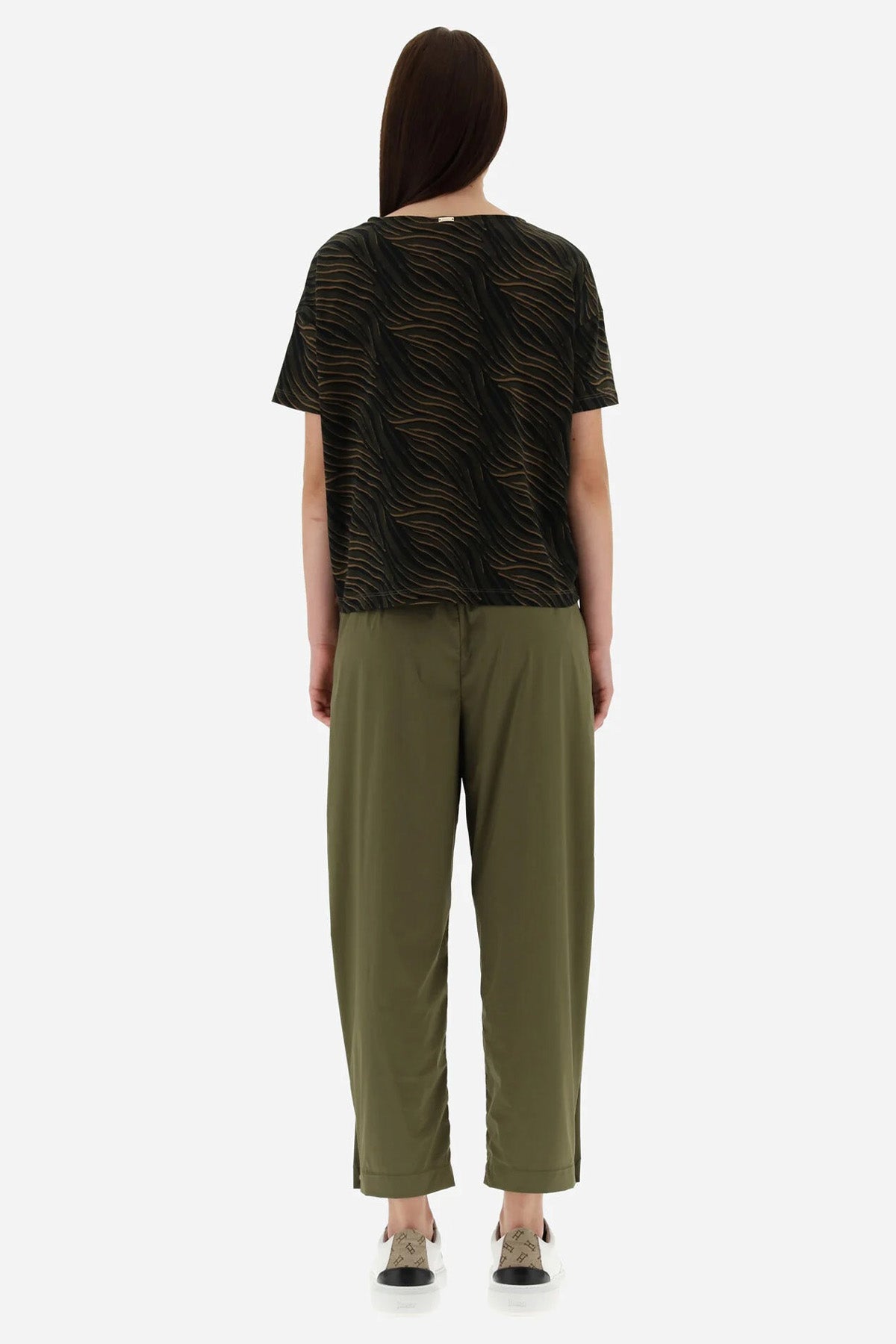 Herno Çiçek Baskılı Yuvarlak Yaka T-shirt-Libas Trendy Fashion Store