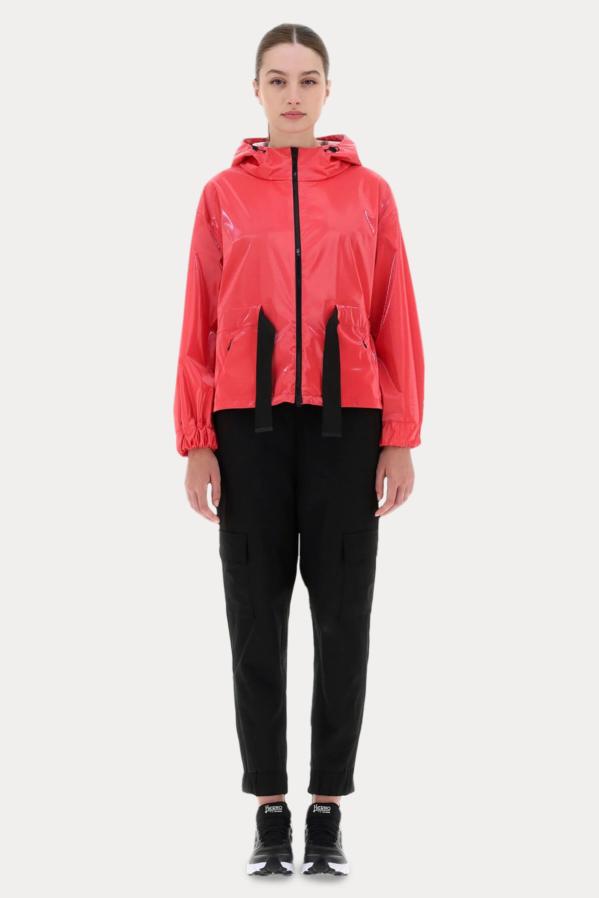 Herno Parlak Kaplamalı Kapüşonlu Ceket-Libas Trendy Fashion Store