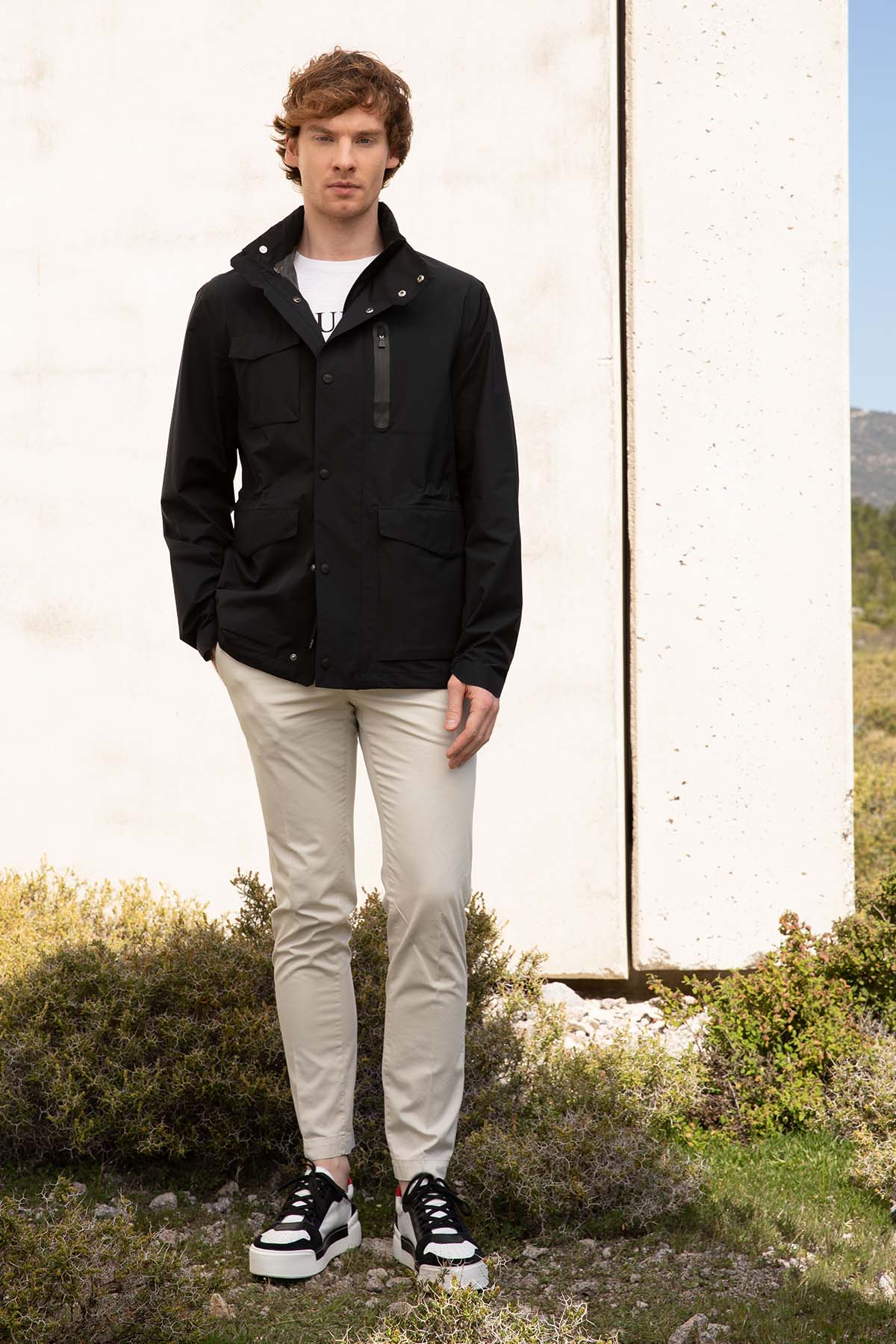 Herno Dik Yaka Cep Detaylı Mont Ceket-Libas Trendy Fashion Store