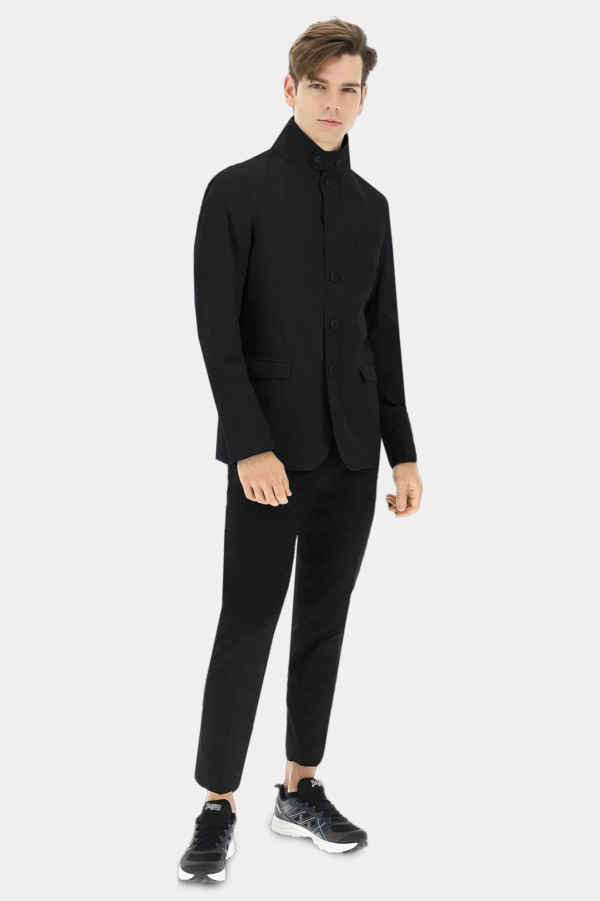 Herno Dik Yaka Slim Fit İnce Mont Ceket-Libas Trendy Fashion Store