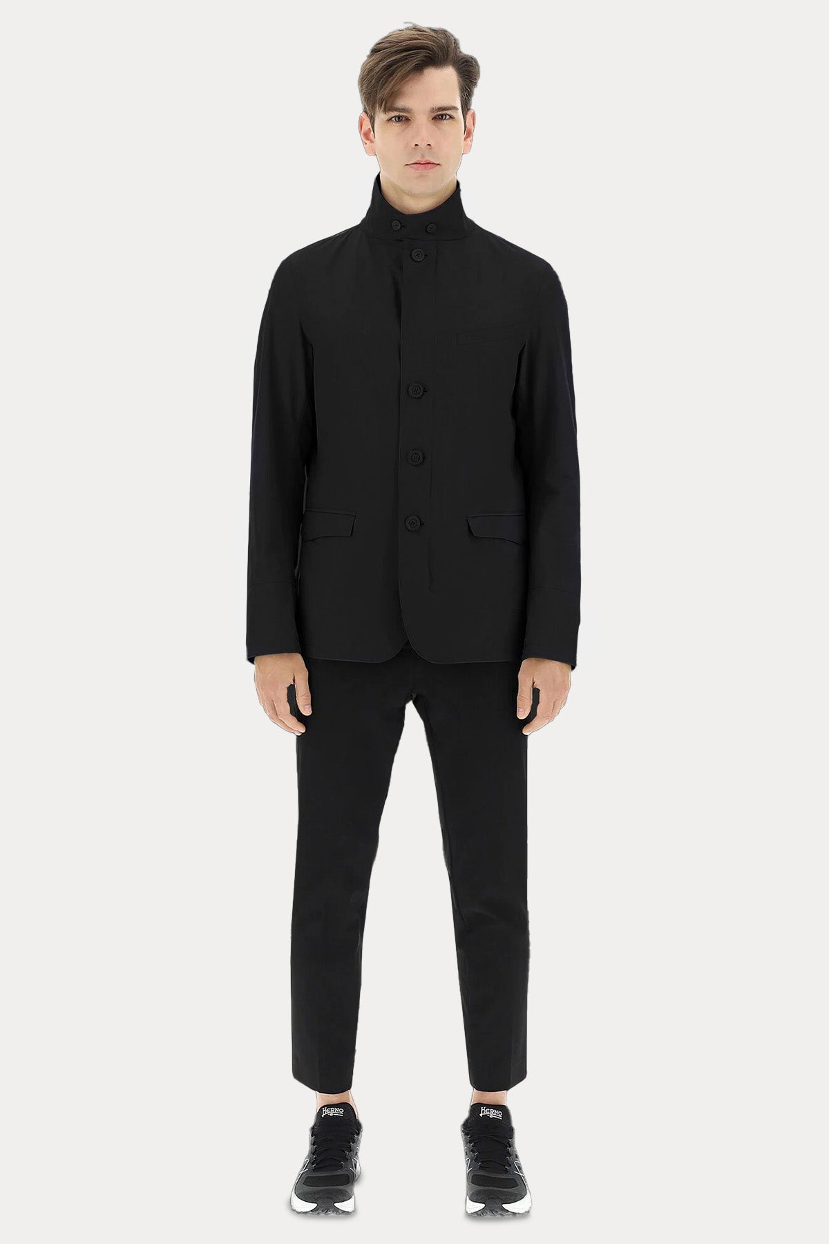 Herno Dik Yaka Slim Fit İnce Mont Ceket-Libas Trendy Fashion Store