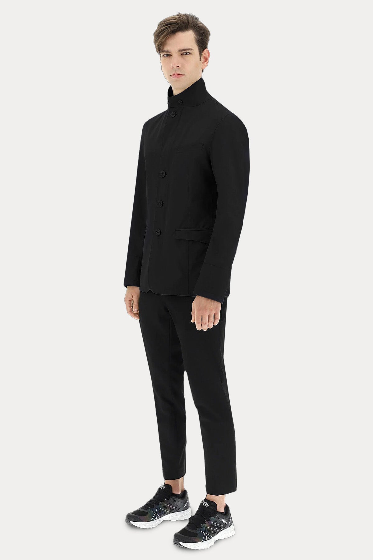 Herno Dik Yaka Slim Fit İnce Mont Ceket-Libas Trendy Fashion Store