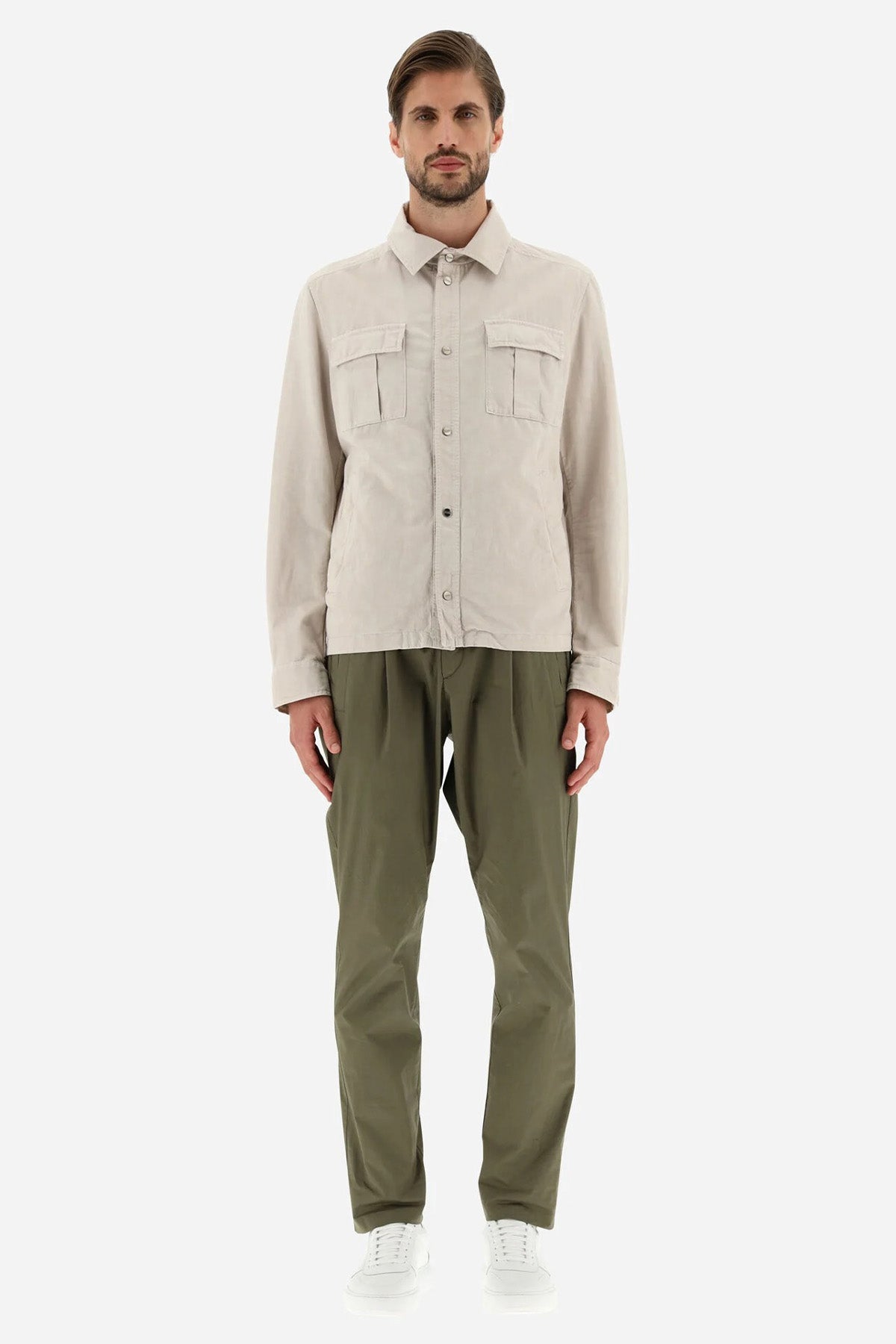 Herno Keten Karışımlı Gömlek Ceket-Libas Trendy Fashion Store