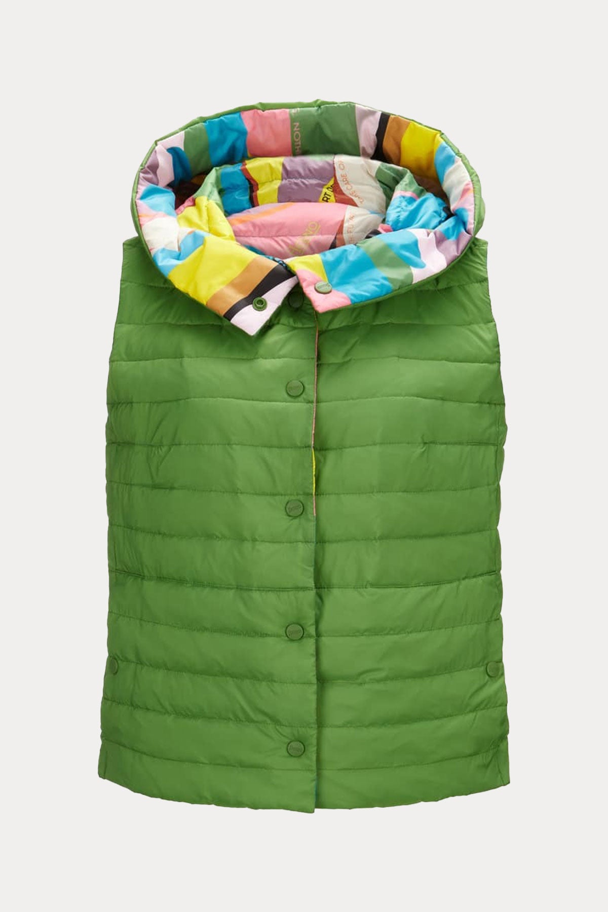 Herno Çift Taraflı Kapüşonlu Puffer Yelek-Libas Trendy Fashion Store