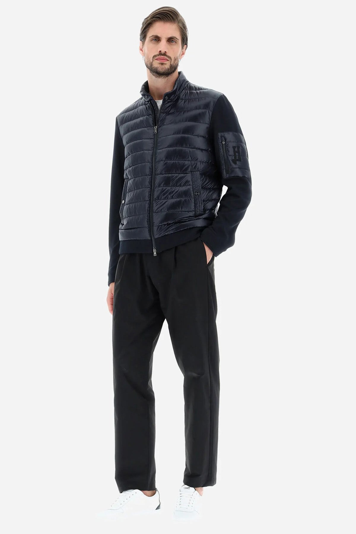 Herno Dik Yaka Fermuarlı Puffer Ceket-Libas Trendy Fashion Store