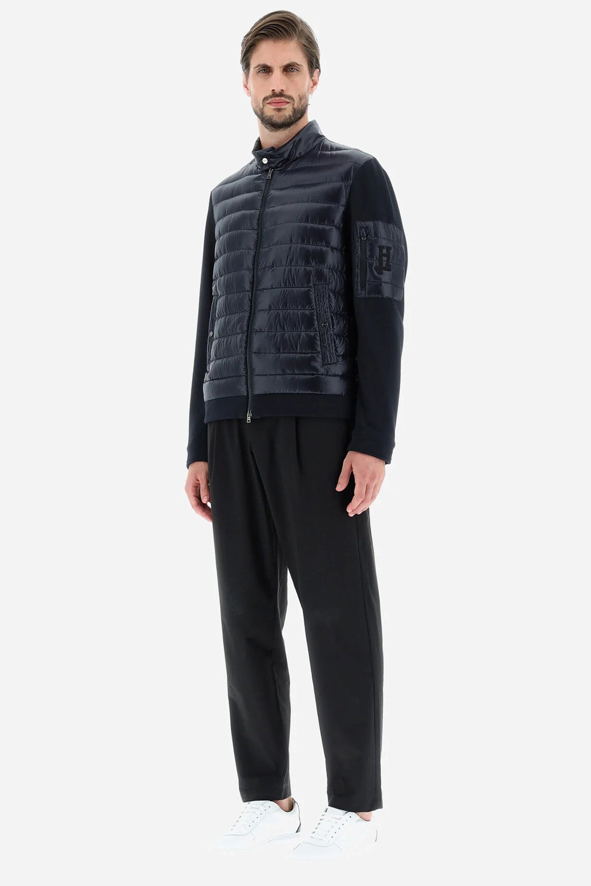 Herno Dik Yaka Fermuarlı Puffer Ceket-Libas Trendy Fashion Store