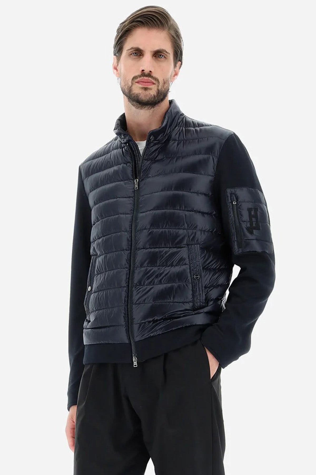 Herno Dik Yaka Fermuarlı Puffer Ceket-Libas Trendy Fashion Store