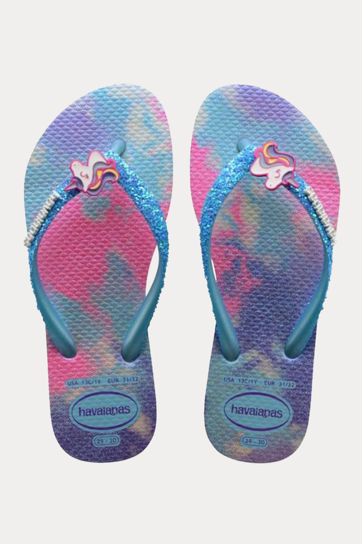 Havaianas Kids Kız Çocuk Slim Glitter Unicorn Temalı Parmak Arası Terlik-Libas Trendy Fashion Store
