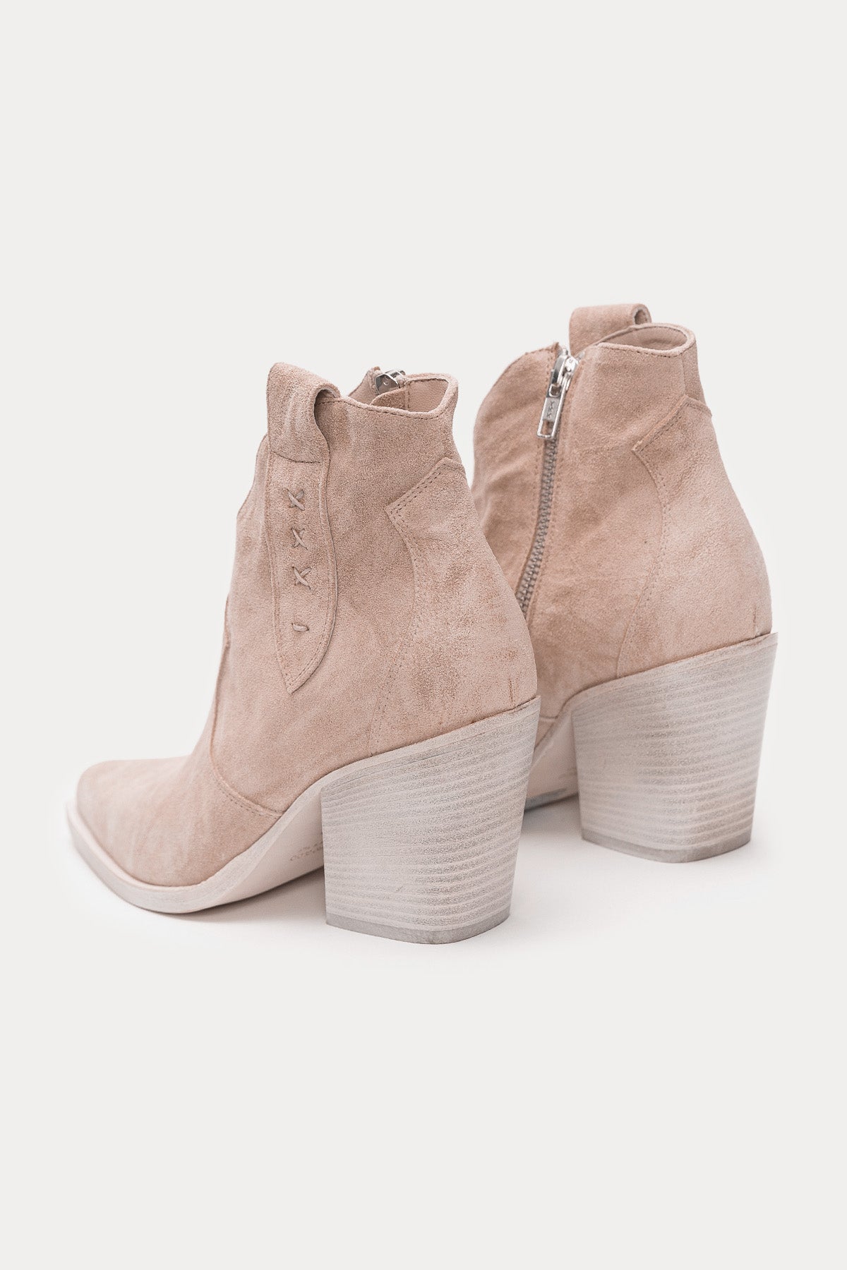 Fruit Kalın Topuklu Sivri Küt Burunlu Nubuk Bot-Libas Trendy Fashion Store