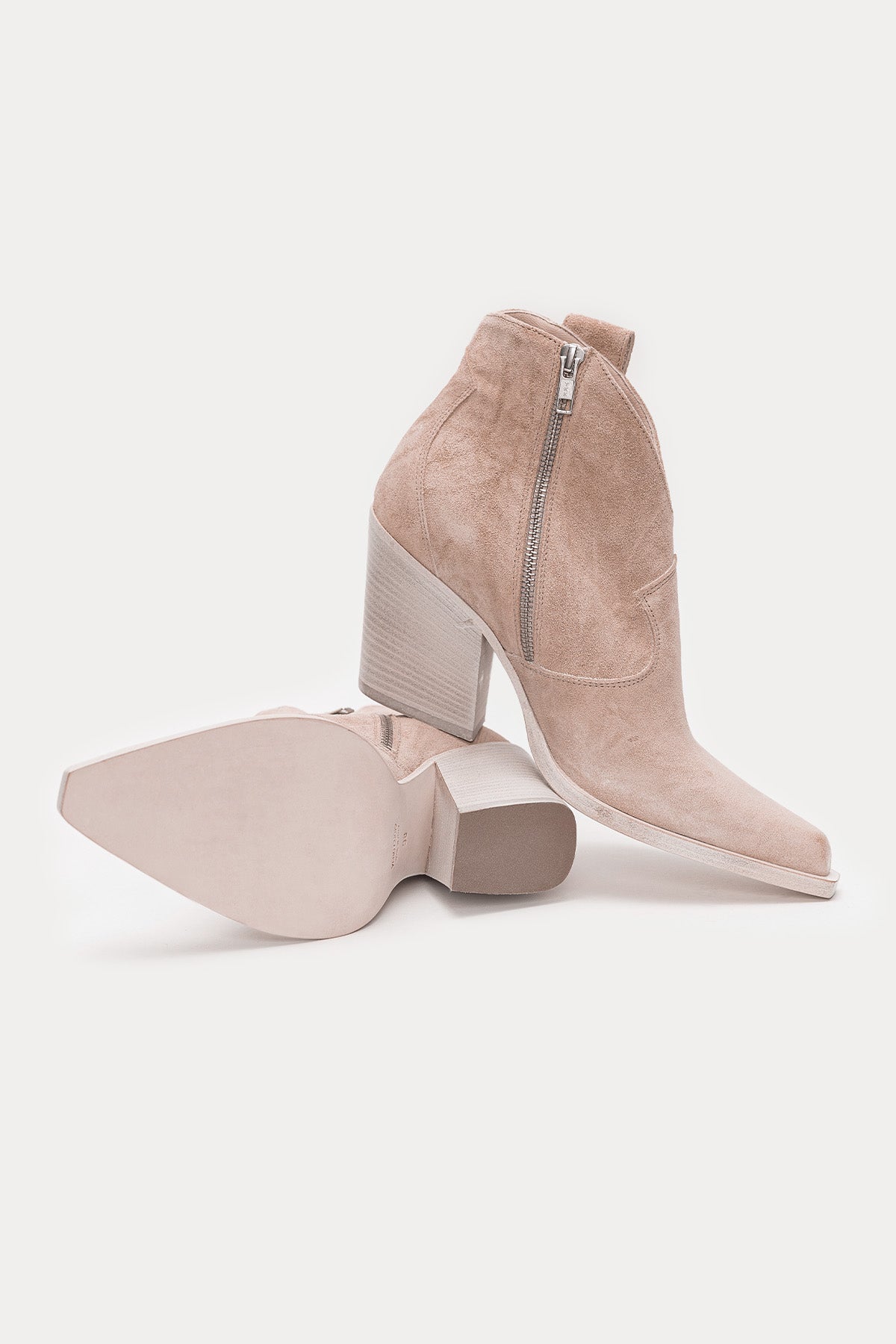 Fruit Kalın Topuklu Sivri Küt Burunlu Nubuk Bot-Libas Trendy Fashion Store