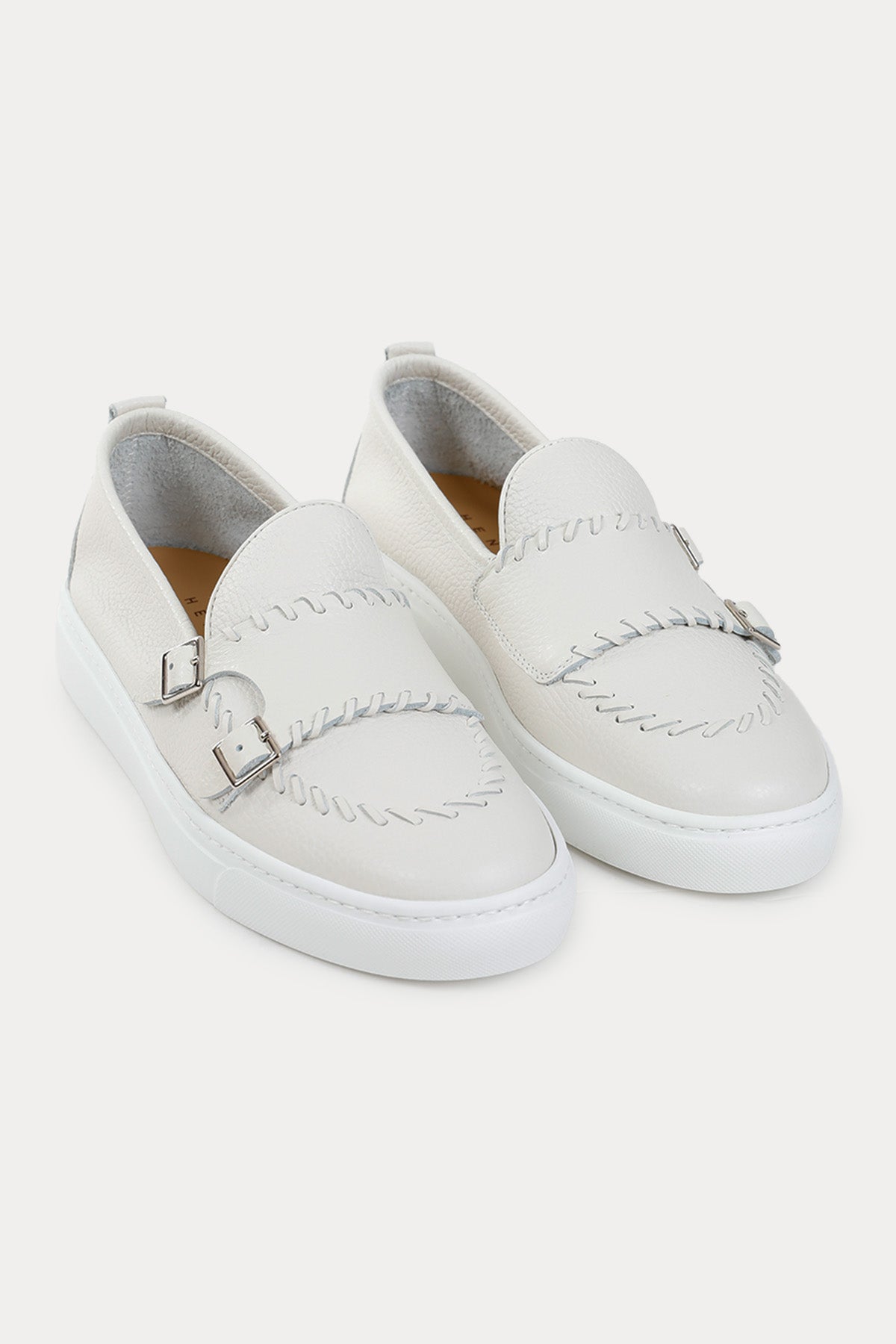 Henderson Isabel Çift Tokalı Süet Loafer Ayakkabı-Libas Trendy Fashion Store