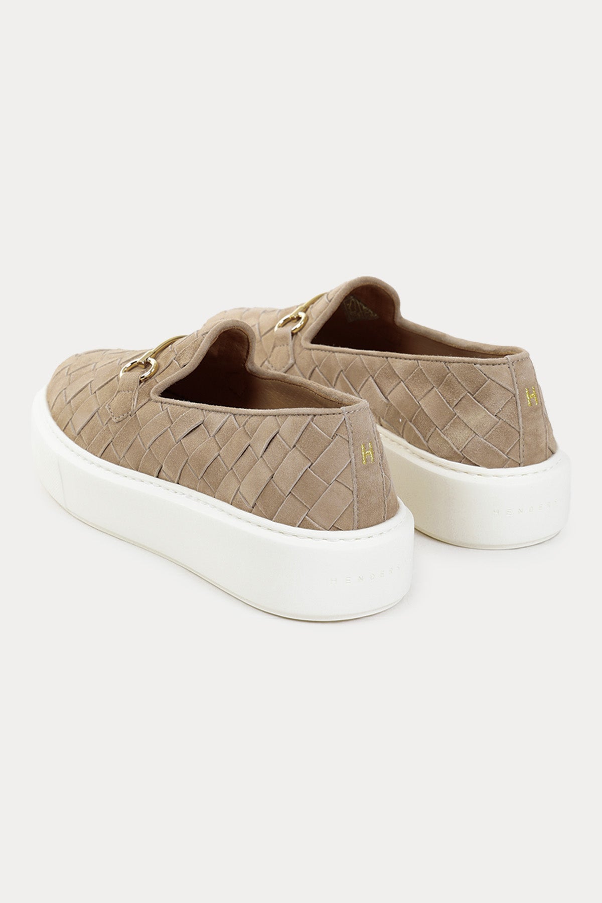 Henderson Tina Örgü Süet Metal Tokalı Loafer Ayakkabı-Libas Trendy Fashion Store