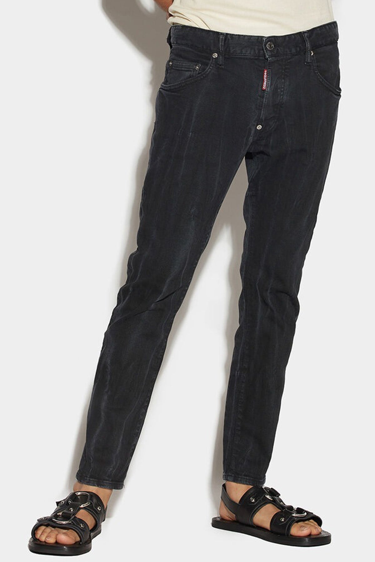 Dsquared Skater Yıkamalı Slim Fit Jeans-Libas Trendy Fashion Store