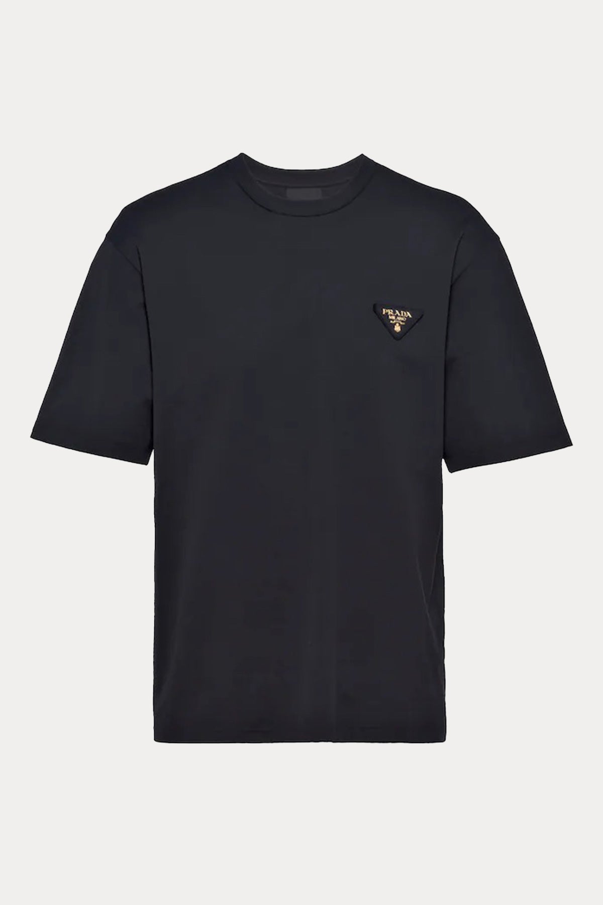 Prada Logolu Yuvarlak Yaka T-shirt-Libas Trendy Fashion Store