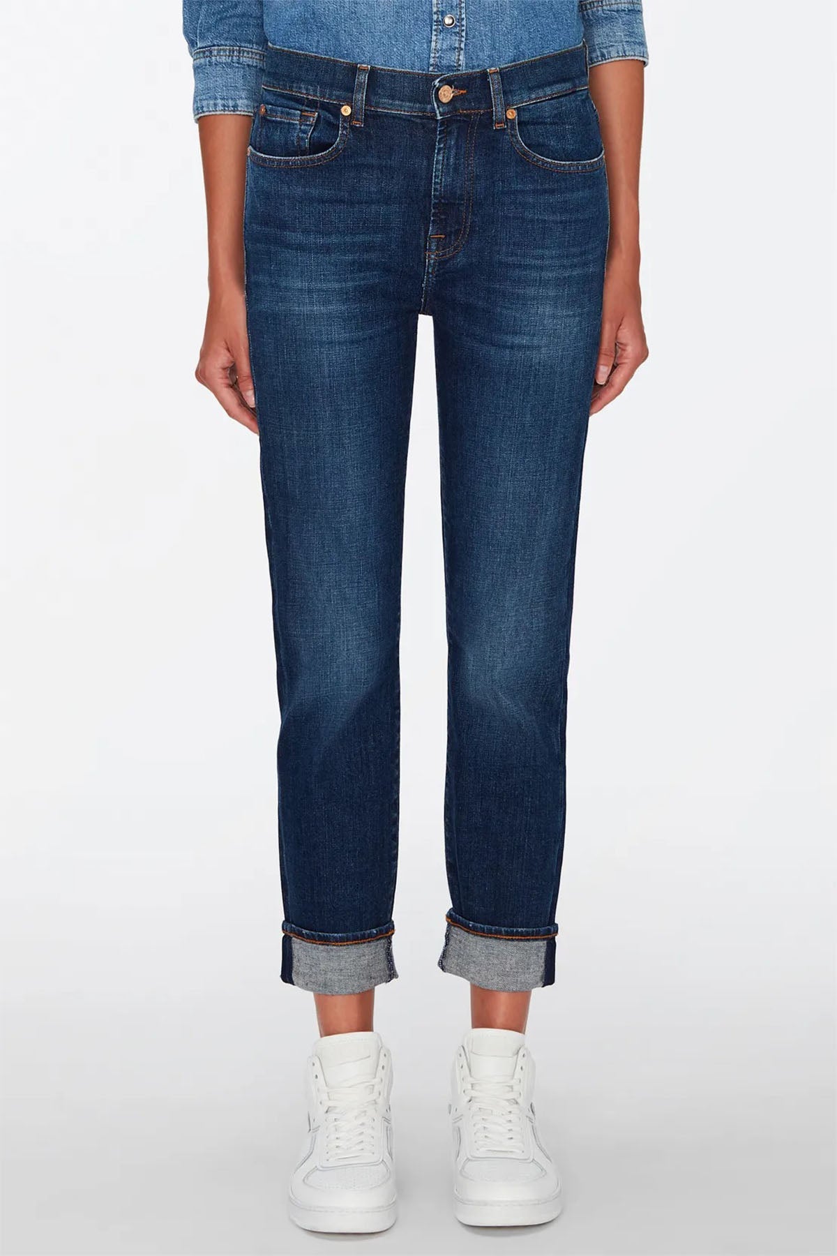 7 For All Mankind Relaxed Skinny Boyfriend Fit Jeans-Libas Trendy Fashion Store