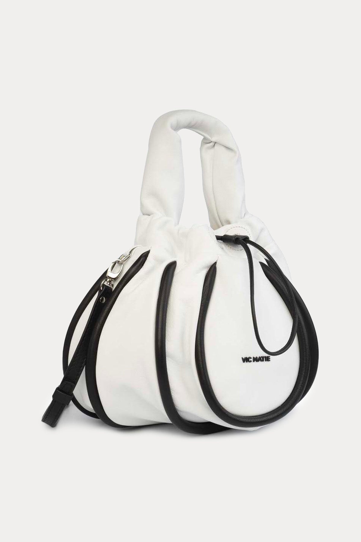 Vic Matie Büzgülü Deri Çanta-Libas Trendy Fashion Store