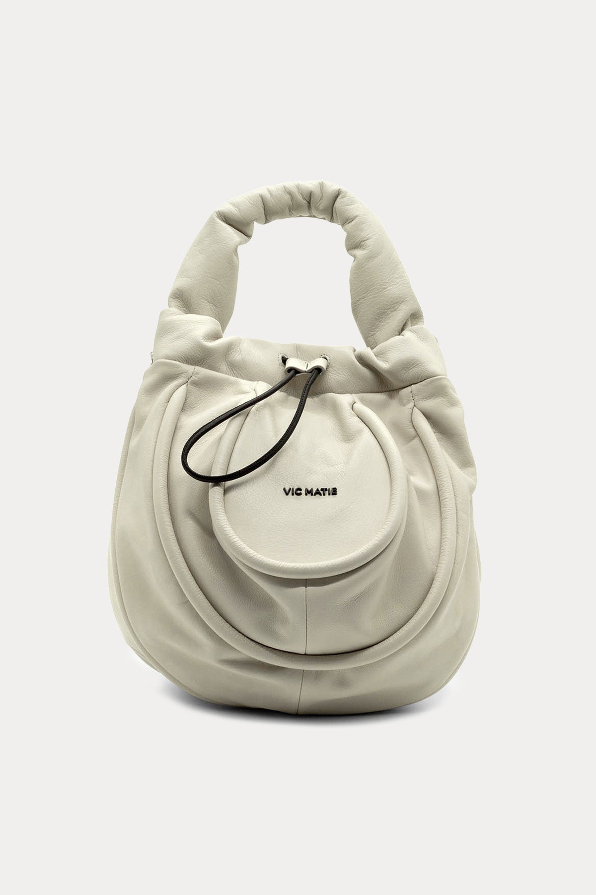 Vic Matie Büzgülü Deri Çanta-Libas Trendy Fashion Store