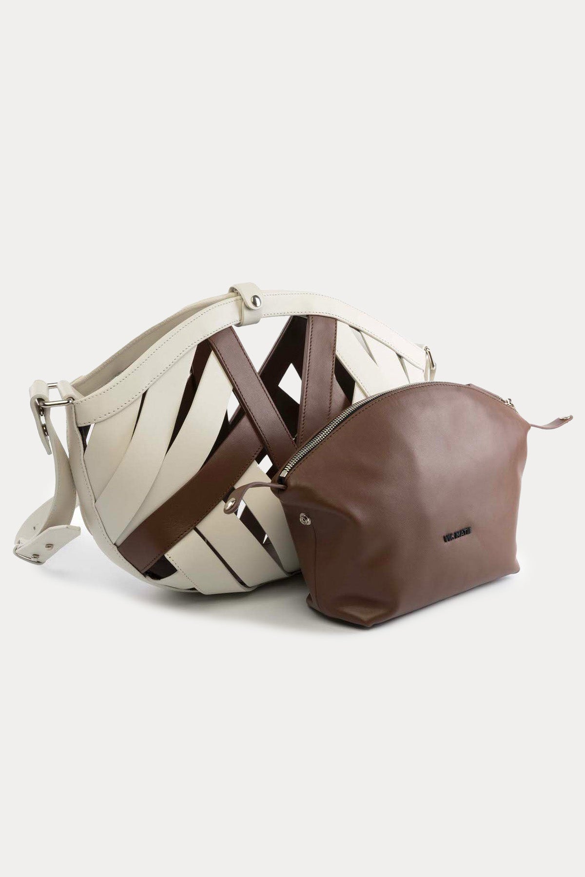 Vic Matie İç Çantalı Deri Çanta-Libas Trendy Fashion Store