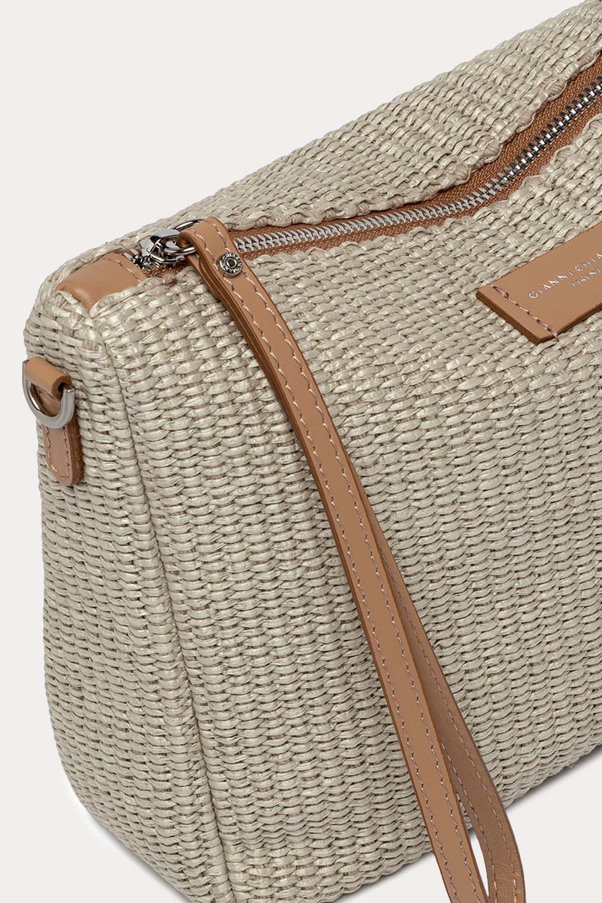 Gianni Chiarini Nora Pouch Rafya Örgü Clutch Çanta-Libas Trendy Fashion Store