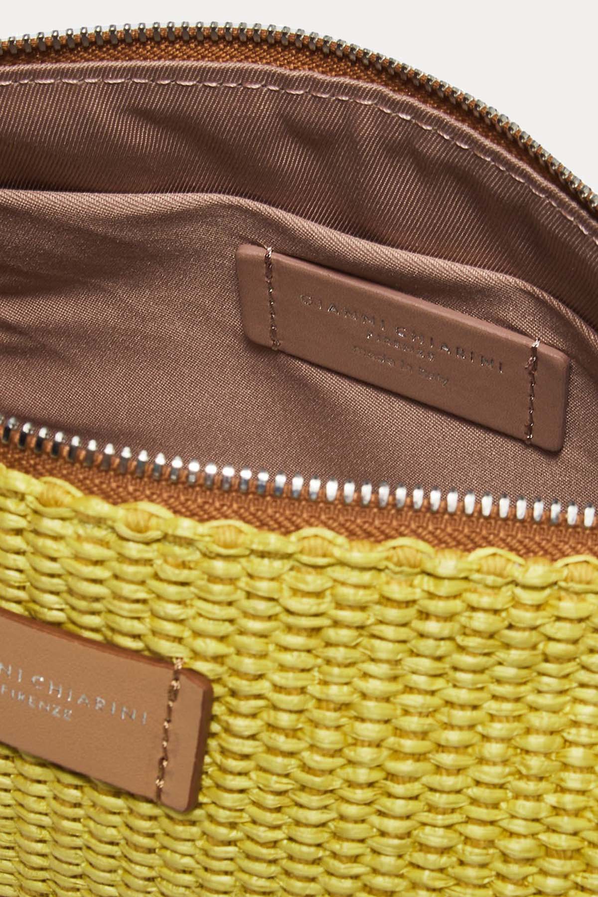 Gianni Chiarini Nora Pouch Rafya Örgü Clutch Çanta-Libas Trendy Fashion Store