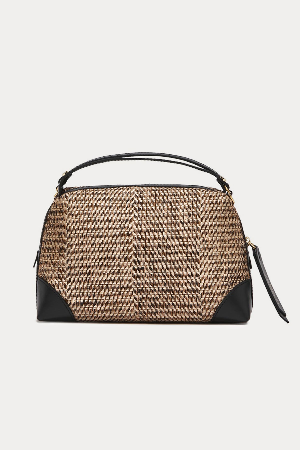 Gianni Chiarini Alifa Deri Kombinasyonlu Rafya Örgü El Çantası-Libas Trendy Fashion Store